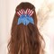 4th of July Hair Bows Big American Flag Sequin Hair Bows Patriotic Glitter Ribbon Bow Tie Red White Blue Cheer Bow Elastic Ponytail Holder Independence Day Hair Accessories for Girls USA Party Decor